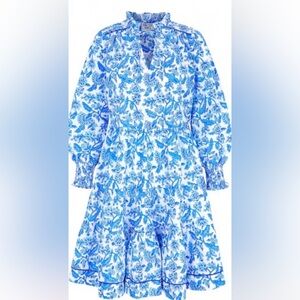 Pink City Prints Martha Mini Dress Ocean